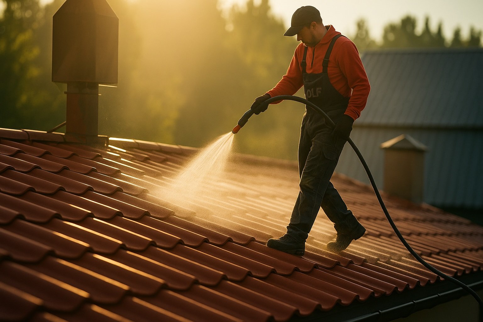 Cleaning Roof