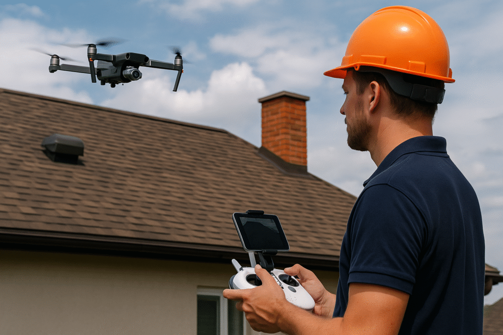 Drone Roof Damage Inspection