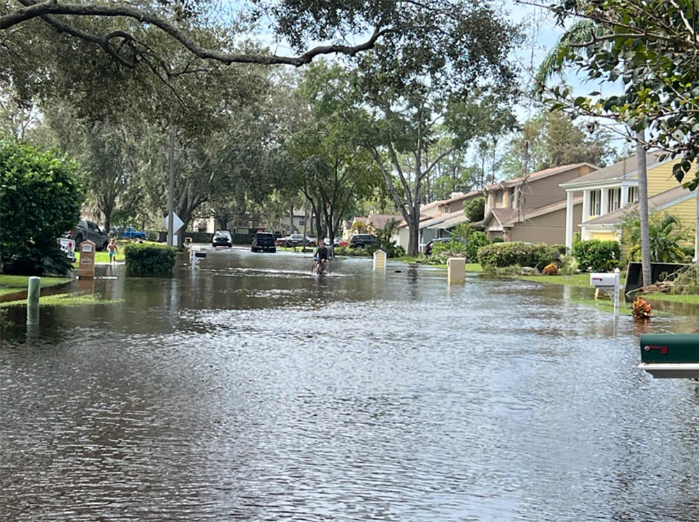 Flooded Tampa Street