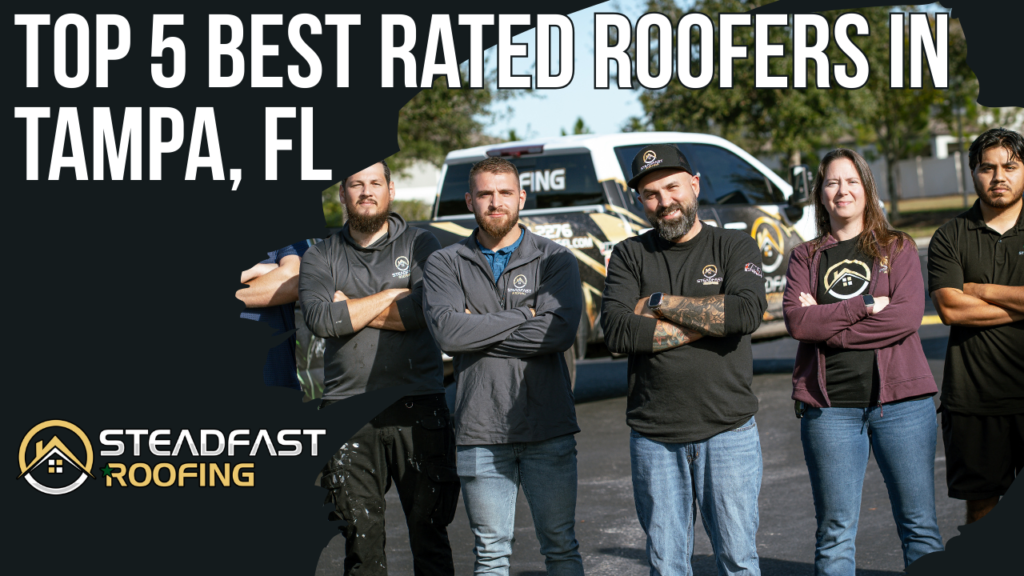 Top 5 Best Rated Roofers in Tampa, FL (2026) for homeowners searching best rated roofers in Tampa FL, top roofers Tampa, and roofing companies near me in Tampa. After hurricanes, tropical storms, and brutal UV heat, this guide highlights five Tampa Bay roofing contractors with verified Google ratings, transparent pricing, and Florida CCC licensing: Steadfast Roofing, Westfall Roofing, Bill Shields Roofing Co., Blue Sky Roofing, and Shingle Masters Roofing & Construction. What to look for includes 5 star Google rating with 100+ reviews, licensed and insured, local address, itemized written estimate, wind mitigation, insurance help, and a named project manager. Red flags include no reviews, storm chasers, no license number, verbal quotes, pressure tactics, full payment upfront, and no physical address.