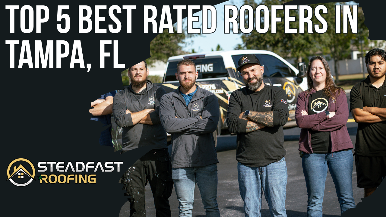 Top 5 Best Rated Roofers in Tampa, FL (2026) for homeowners searching best rated roofers in Tampa FL, top roofers Tampa, and roofing companies near me in Tampa. After hurricanes, tropical storms, and brutal UV heat, this guide highlights five Tampa Bay roofing contractors with verified Google ratings, transparent pricing, and Florida CCC licensing: Steadfast Roofing, Westfall Roofing, Bill Shields Roofing Co., Blue Sky Roofing, and Shingle Masters Roofing & Construction. What to look for includes 5 star Google rating with 100+ reviews, licensed and insured, local address, itemized written estimate, wind mitigation, insurance help, and a named project manager. Red flags include no reviews, storm chasers, no license number, verbal quotes, pressure tactics, full payment upfront, and no physical address.